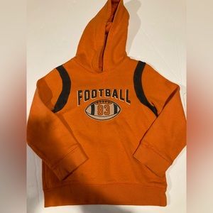 Orange football sweatshirt size 6